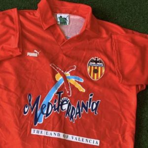 Camiseta Retro Valencia Temporada 92-93 Alternativa