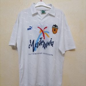 Camiseta Retro Valencia Temporada 92-93 Titular