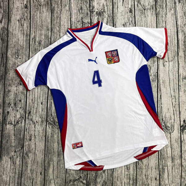 Camiseta Retro Republica Checa Euro 2000 Suplente